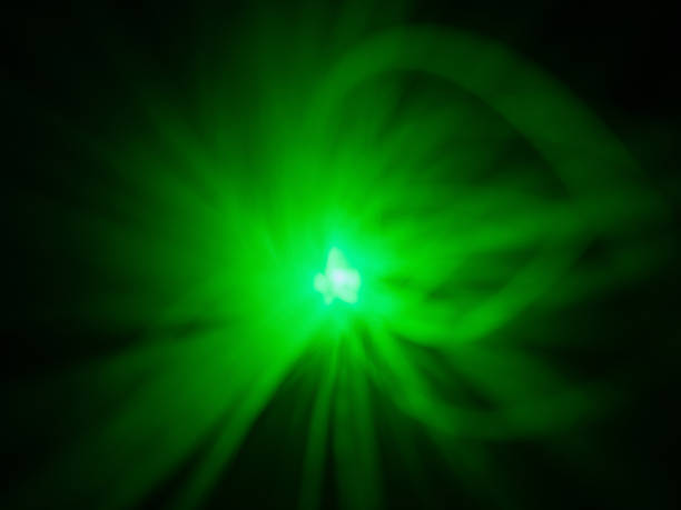 istock Green fiber optic background. 1448720958