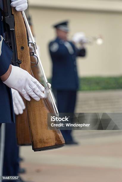 Guarda De Honra - Fotografias de stock e mais imagens de Cemitério - Cemitério, Clarim, Agente de segurança