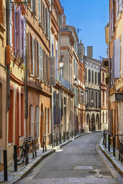 Street in Toulouse, France stock photo