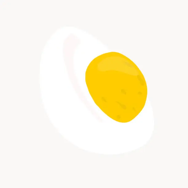 Vector illustration of Let's Cook Healthy Food, Egg