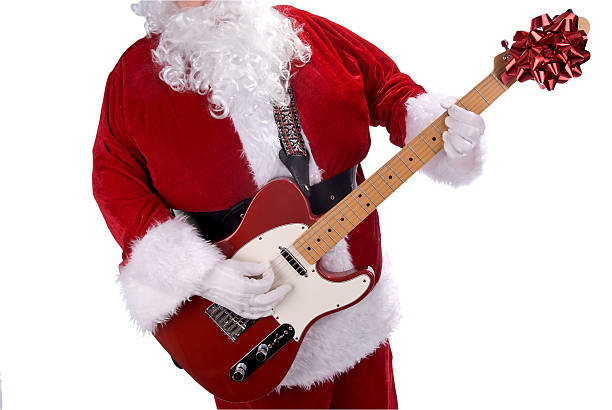 istock Santa Claus with guitar 144872701