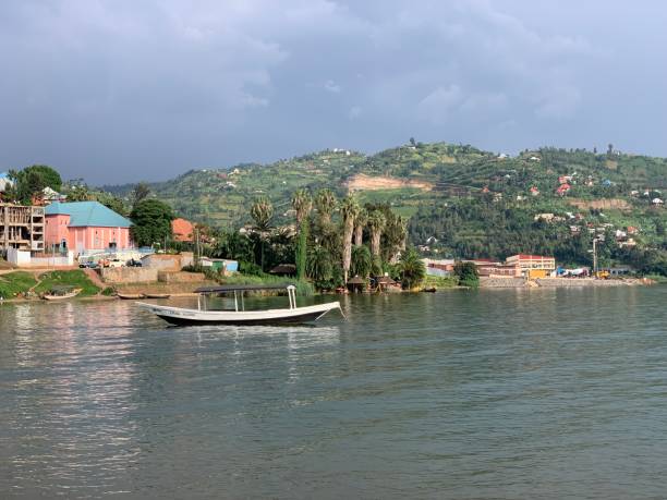 Kivu lake, Rwanda stock photo