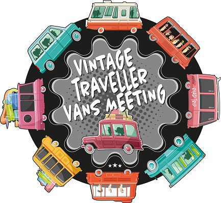 Easy editable traveller 
vans t-shirt vector illustration.
All elements was layered seperately...
