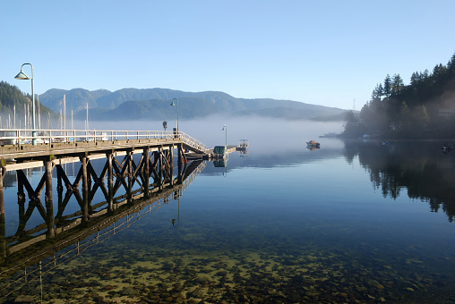 foggy deep cove, north vancouver