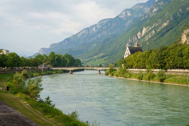 istock Landscape along the Adige cycleway 1448744478