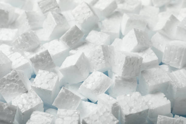 istock Pile of styrofoam cubes as background, closeup 1448746842