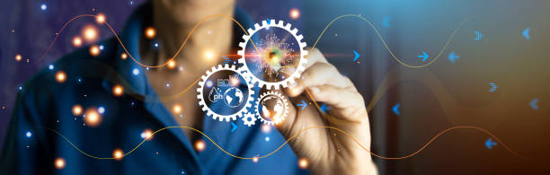 istock The concept of using artificial intelligence, AI to control the environment, control pollution 1448748674