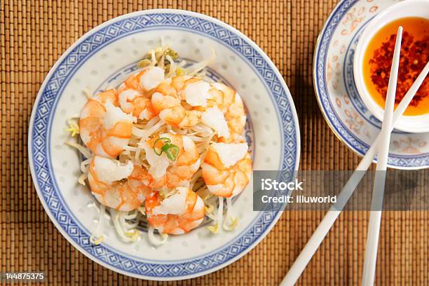 Shrimps Mit Soja Sprouts Stockfoto und mehr Bilder von Asiatischer und Indischer Abstammung - Asiatischer und Indischer Abstammung, Fische und Meeresfrüchte, Fotografie