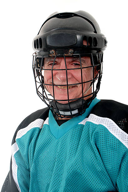 istock Senior Ice Hockey Player 144875739