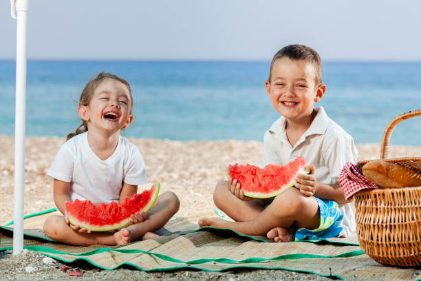 istock Children having a healthy snack 1448758155