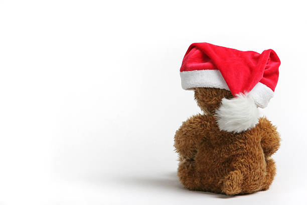 Christmas Teddy stock photo