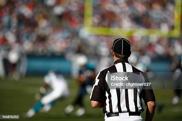 Football Referee Stock Photo - Download Image Now - American Football Referee, Referee, American Football - Sport