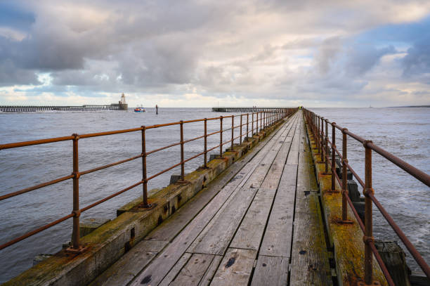 istock Wooden South Pier at Blyth Harbour 1448763622