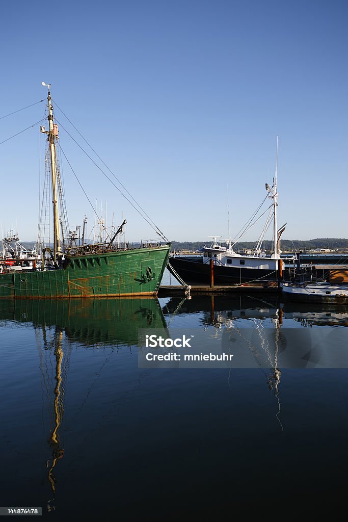 Angeln Schiffe sich an der Bucht von Newport, Oregon - Lizenzfrei Anlegestelle Stock-Foto