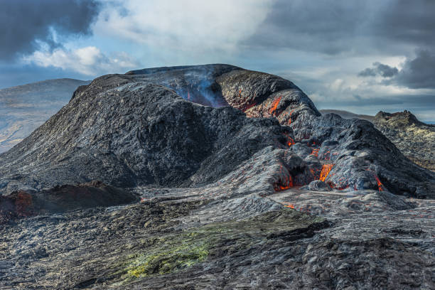 istock Volcanic craters on Iceland after the eruption 1448765067