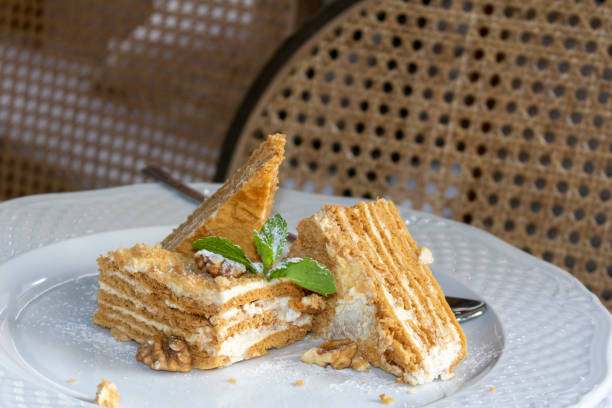 istock Cake Napoleon of puff pastry 1448765341