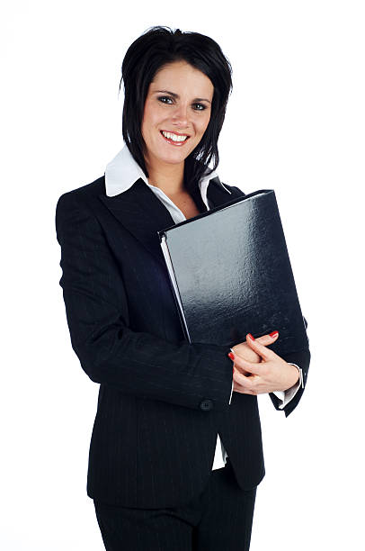 istock Business Woman with file 144876644