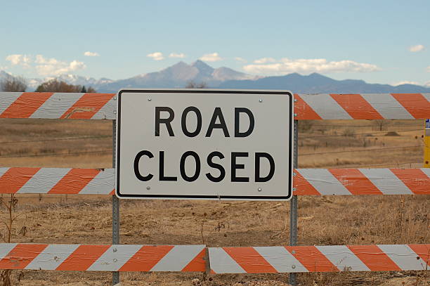 Road Closed stock photo