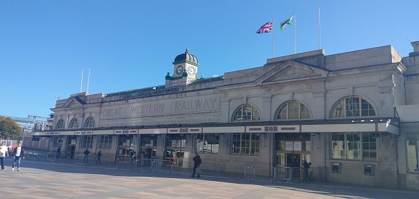 Cardif, United Kingdom – October 08, 2022: Great Western Railway Station Cardiff City