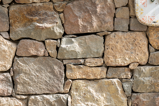Natural stone pattern background texture.