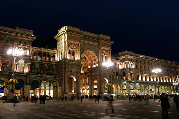 istock Building with old architecture and people scattered in front 144877472