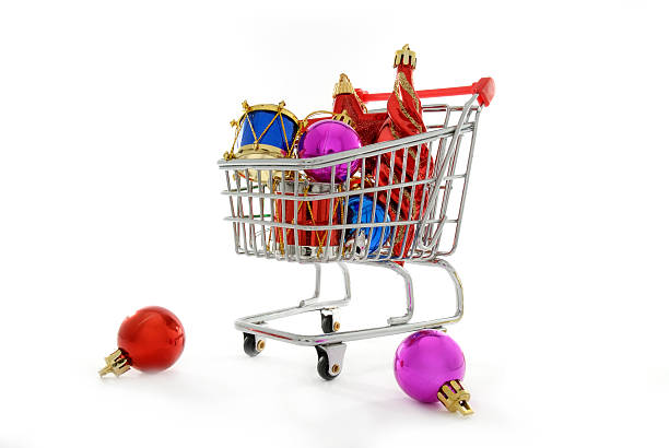istock Cristmas ornaments shopping 144877660
