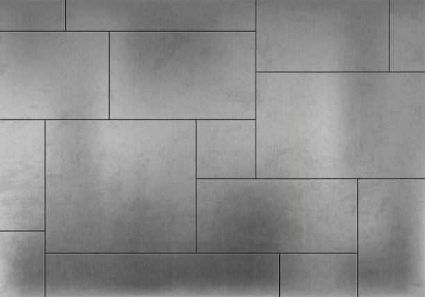 illustrazioni stock, clip art, cartoni animati e icone di tendenza di muro di cemento grezzo fatto di blocchi. - concrete wall concrete backgrounds stone