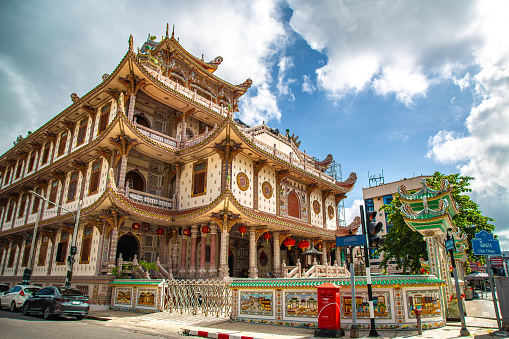Wat Chue Chang chinese temple in Hat Yai, Songkhla, Thailand. High quality photo