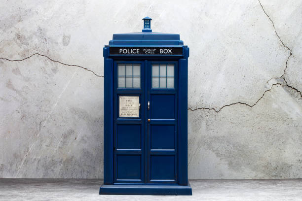 Police call box. Tardis from Doctor Who. Police call box. Tardis from Doctor Who. blue pay phone stock pictures, royalty-free photos & images