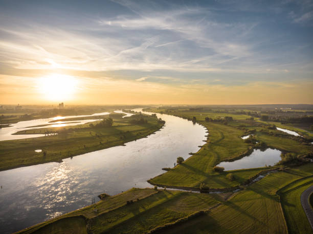 istock Sunrise over the river IJssel in the IJsseldelta during fall 1448780523