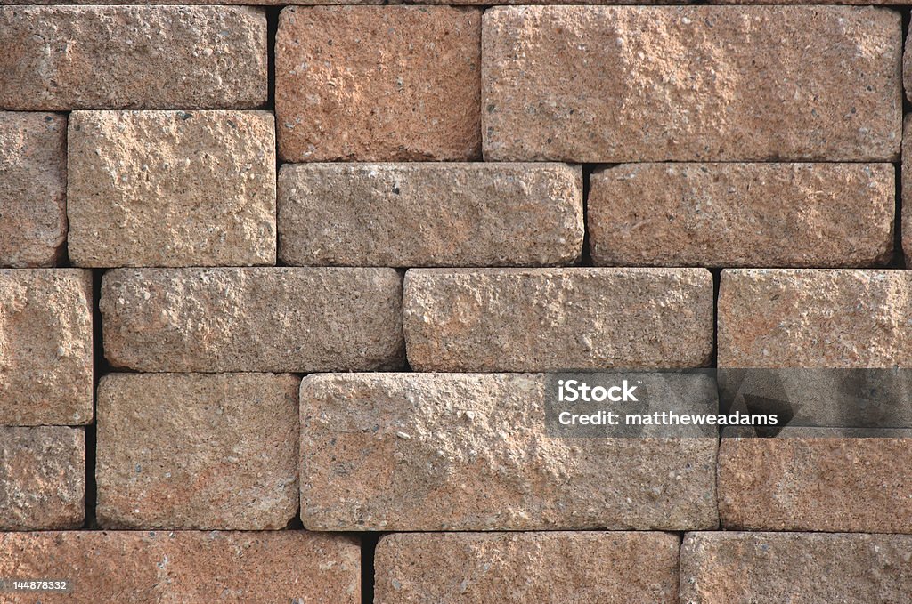 Крупный план текстура стены из бетонных блоков - Стоковые фото Бежевый роялти-фри