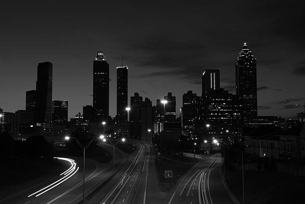 istock Downtown in black and white. See the color photo also. 144878580