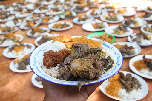 Beulangong sauce is a typical food from Aceh Besar which is often the main dish at every event.