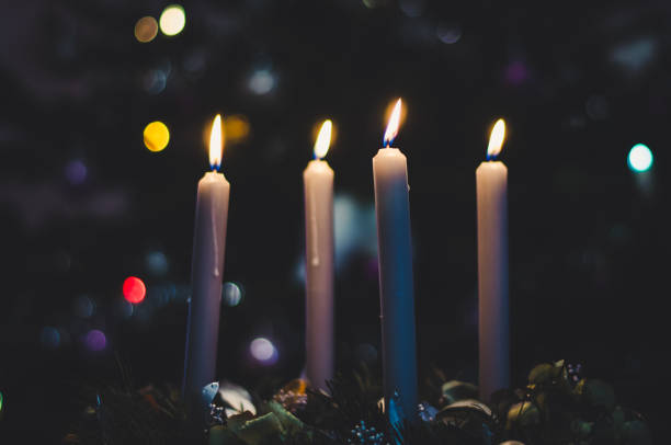 istock advent wreaths with 4 burning candles 1448790464