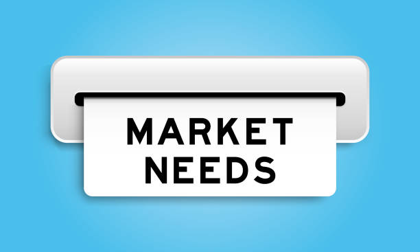istock White coupon banner with word market needs from machine on blue color background 1448791869