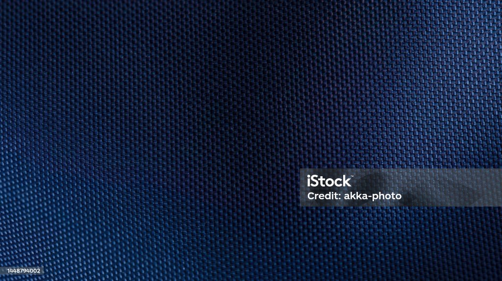 Texture Polyster Closeup Blue Polyester Fabric Texture Use As Background Stock Photo ...