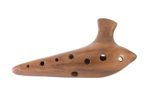 A Ocarina made of clay