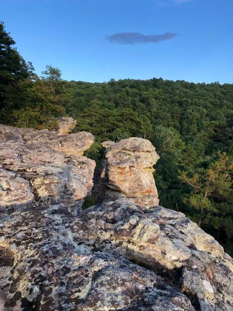 istock Rock formations in Ozark National forest - Arkansas - beautiful nature 1448799741