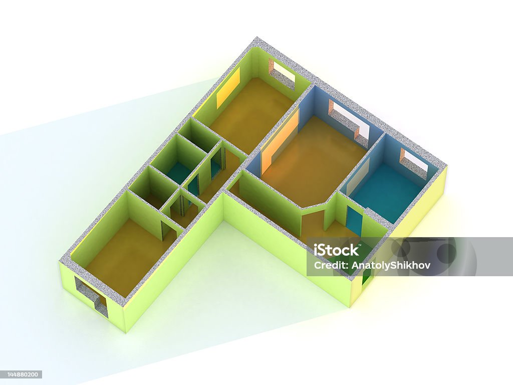 Televisor con pantalla plana - Foto de stock de Arquitectura libre de derechos