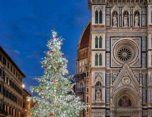 istock Christmas tree in Piazza del Duomo, Florence Tuscany Italy 1448802977