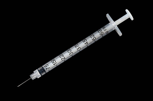 Insulin Syringe stock photo