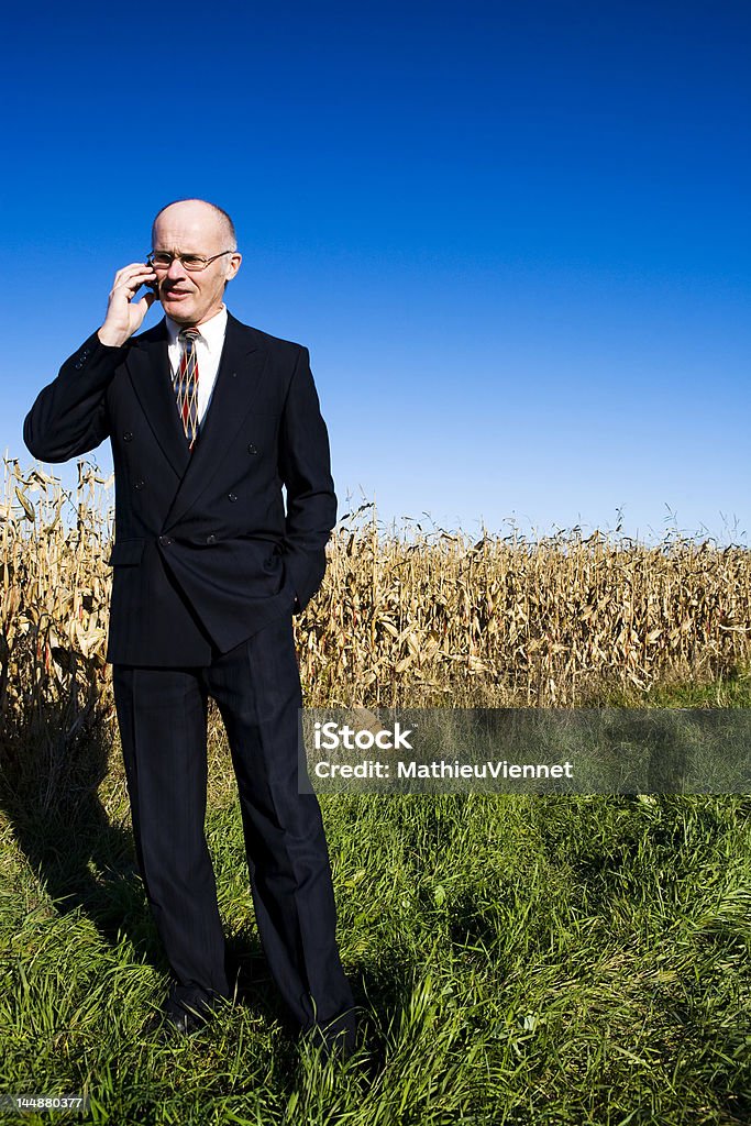 Geschäftsmann in einem Feld! - Lizenzfrei Aktiver Lebensstil Stock-Foto