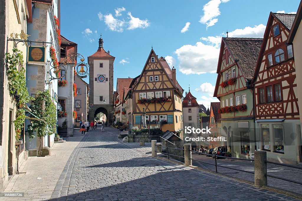 German half timber village A German village with old half timber houses. Architecture Stock Photo