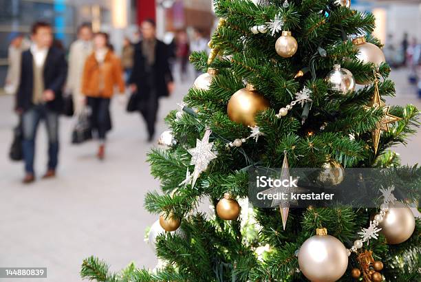 Christmas Mall Stock Photo - Download Image Now - Japan, Christmas Tree, Store