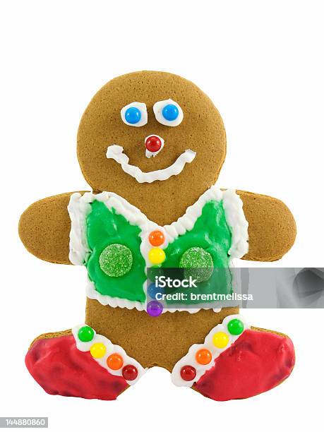 Boneco De Gengibre - Fotografias de stock e mais imagens de Biscoito de Gengibre - Bolacha - Biscoito de Gengibre - Bolacha, Bolacha, Boneco de Gengibre