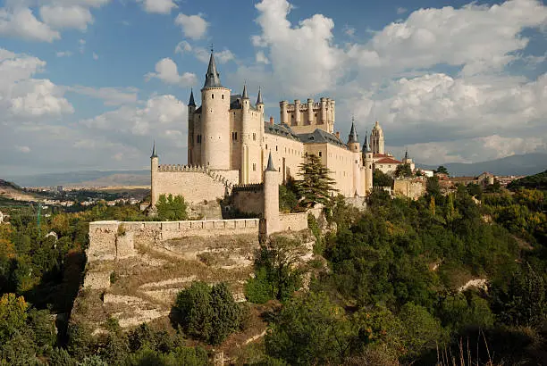 The famous Alcazar (Castle) of Segovia in Spain