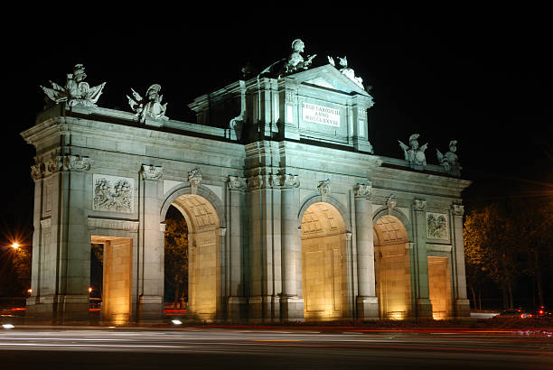 istock Alcala Arch in Madrid Spain 144881085