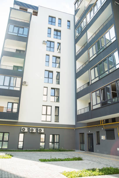 istock modern apartment building in the city 1448814497