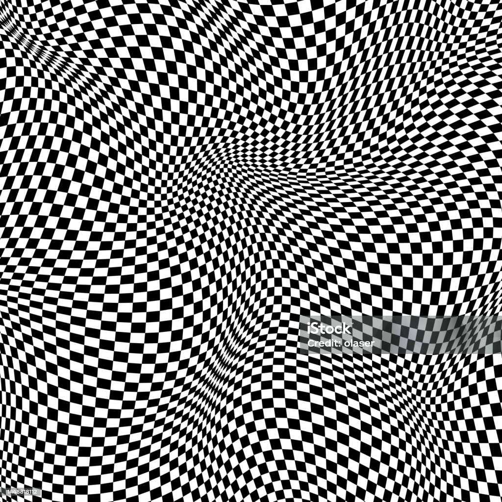 Distorted 3 Checked Distorted 3d Surface Stock Illustration - Download Image Now ...