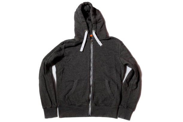 istock Grey long sleeve hoodie jacket 1448820433